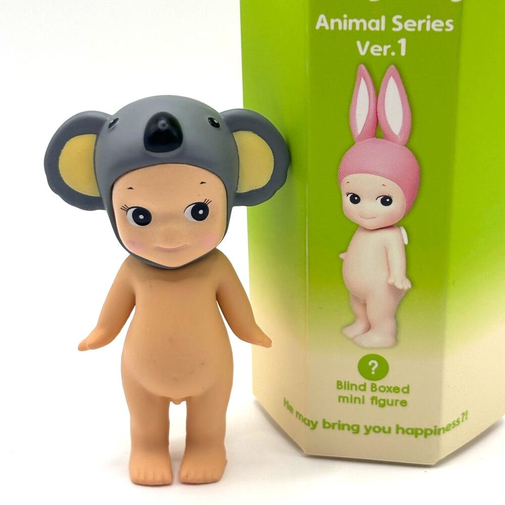 New Kawaii Cupid Angel Mini Figure in Koala Bear Costume, Cute Toy, Gift